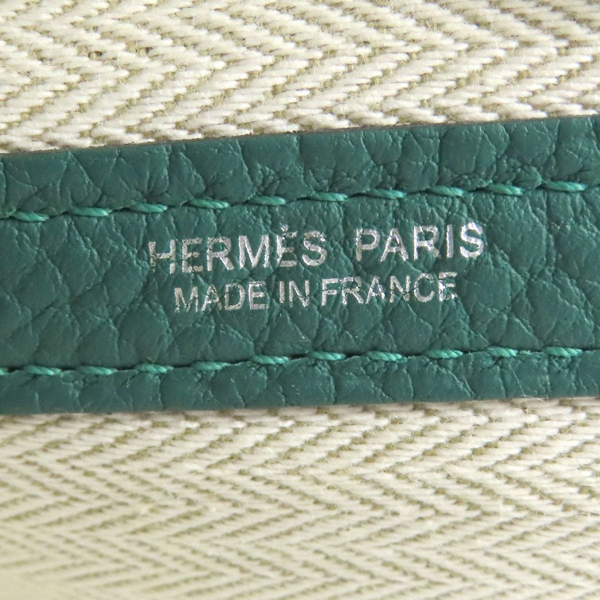 HERMES エルメス ガーデンパーティPM マカライト シルバー金具 トートバッグ ネゴンダ レディース 中古