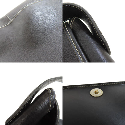 CHRISTIAN DIOR クリスチャンディオール ロゴ ショルダーバッグ レザー レディース 中古