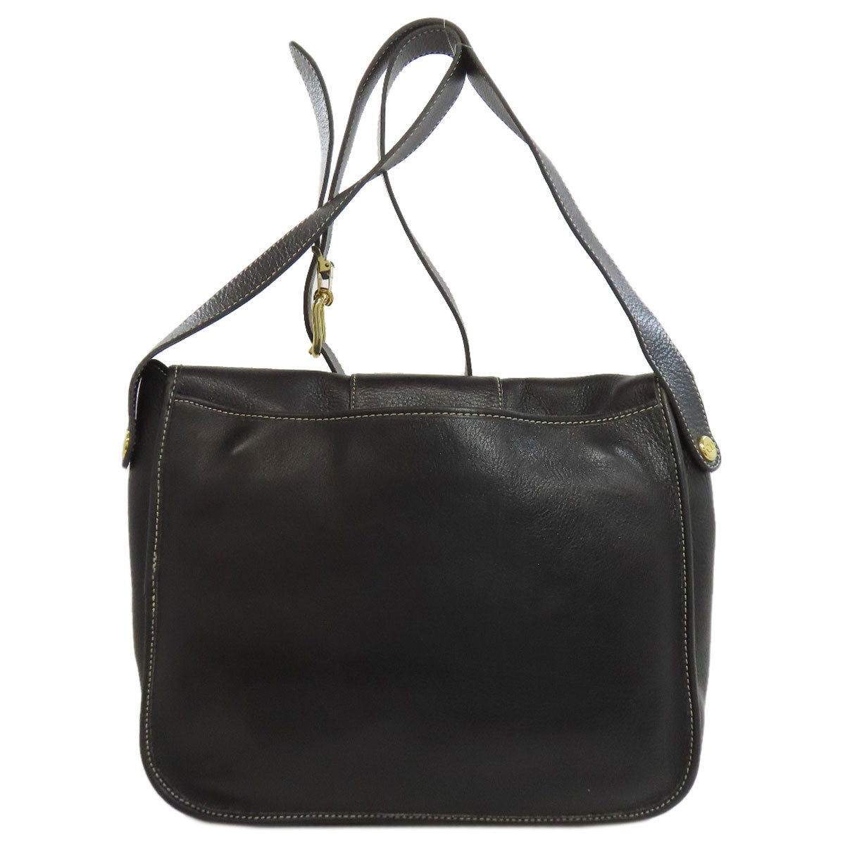 CHRISTIAN DIOR クリスチャンディオール ロゴ ショルダーバッグ レザー レディース 中古