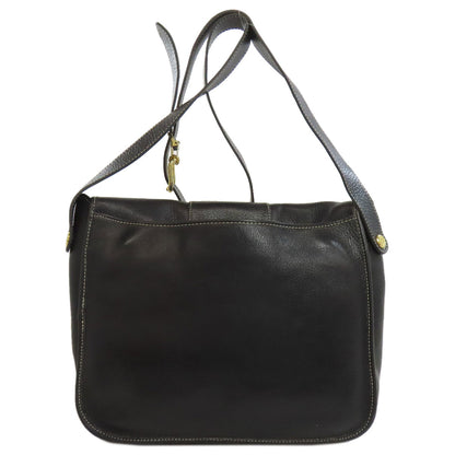 CHRISTIAN DIOR クリスチャンディオール ロゴ ショルダーバッグ レザー レディース 中古