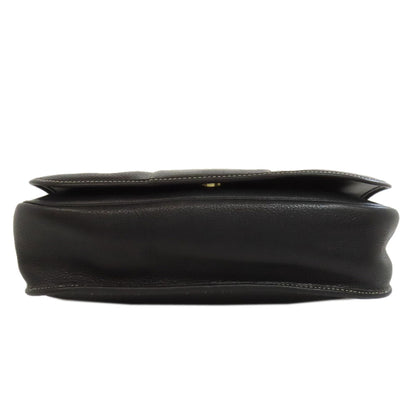 CHRISTIAN DIOR クリスチャンディオール ロゴ ショルダーバッグ レザー レディース 中古