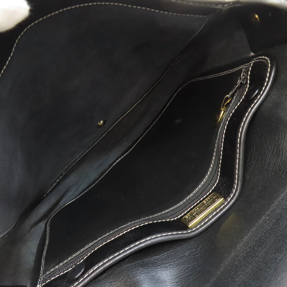 CHRISTIAN DIOR クリスチャンディオール ロゴ ショルダーバッグ レザー レディース 中古