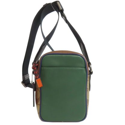COACH コーチ C0821 ミッキーコラボ ショルダーバッグ レザー レディース 中古