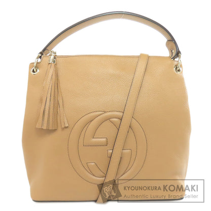 GUCCI グッチ 536194 アウトレット ワンショルダー インターロッキングG トートバッグ レザー レディース 中古
