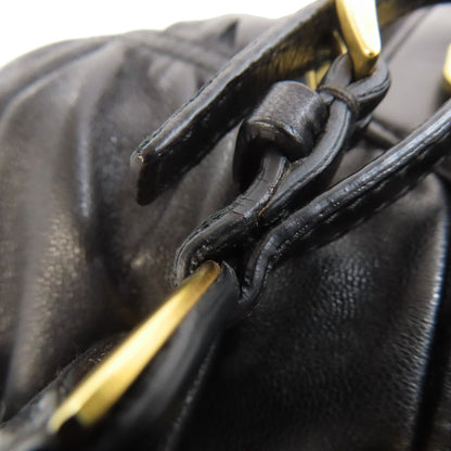 PRADA プラダ 2WAY ハンドバッグ ラムスキン レディース 中古