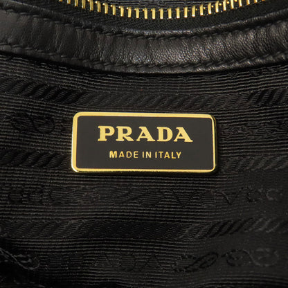 PRADA プラダ 2WAY ハンドバッグ ラムスキン レディース 中古