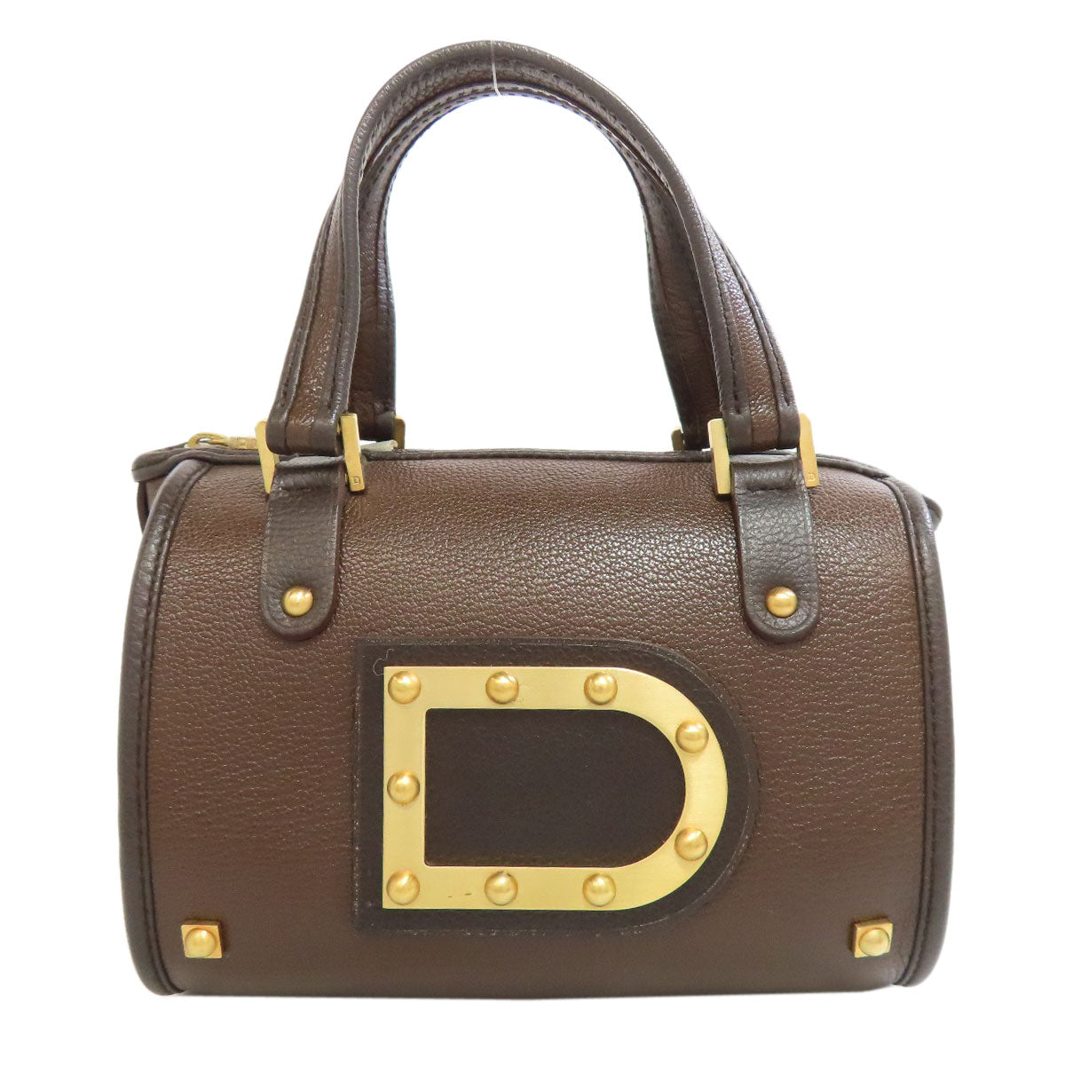 DELVAUX デルヴォー アストリッド ミニボストン ハンドバッグ レザー レディース 中古