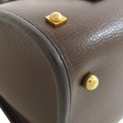 DELVAUX デルヴォー アストリッド ミニボストン ハンドバッグ レザー レディース 中古