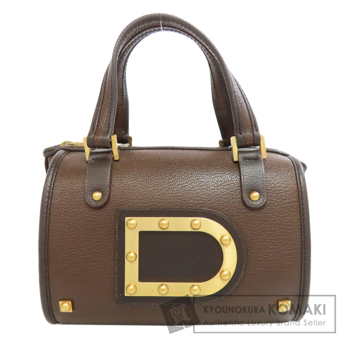 DELVAUX デルヴォー アストリッド ミニボストン ハンドバッグ レザー レディース 中古