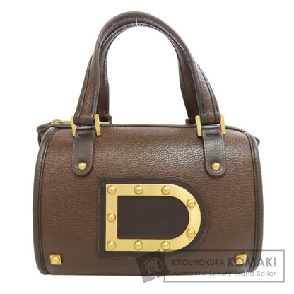 DELVAUX デルヴォー アストリッド ミニボストン ハンドバッグ レザー レディース 中古