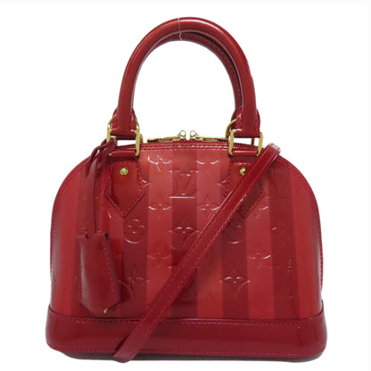 LOUIS VUITTON ルイヴィトン M91593 アルマBB レイユール ハンドバッグ ヴェルニ レディース 中古