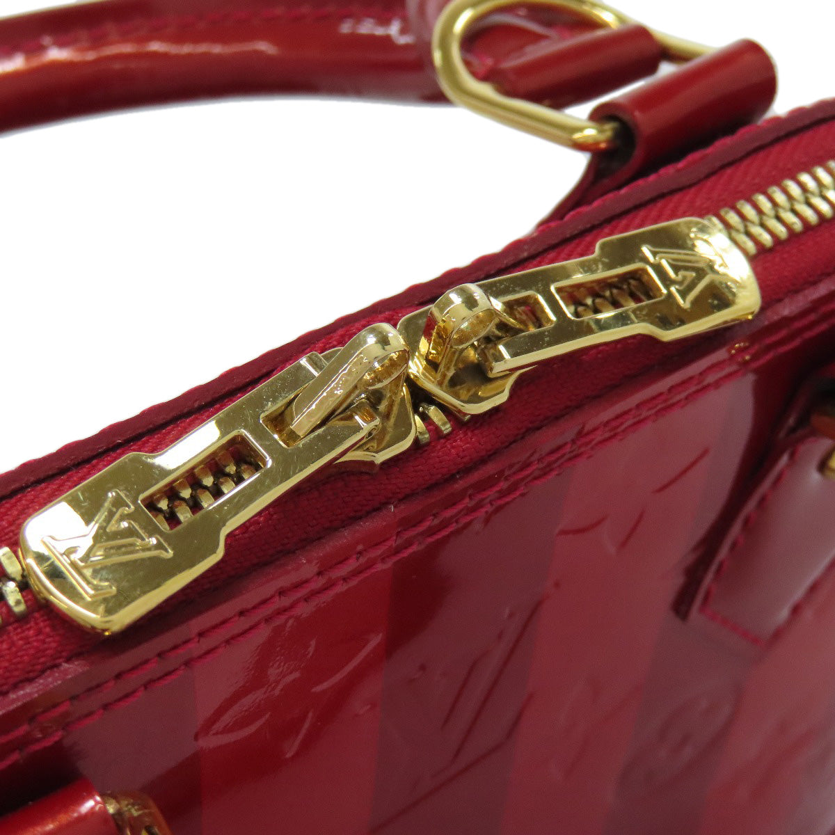 LOUIS VUITTON ルイヴィトン M91593 アルマBB レイユール ハンドバッグ ヴェルニ レディース 中古