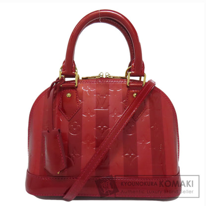LOUIS VUITTON ルイヴィトン M91593 アルマBB レイユール ハンドバッグ ヴェルニ レディース 中古