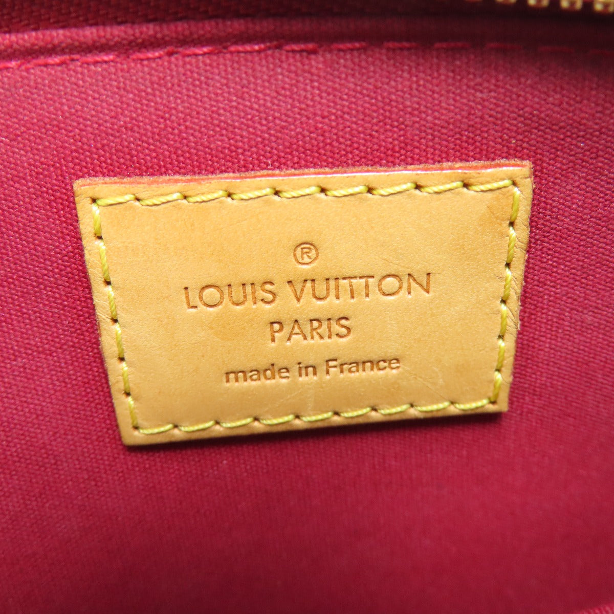 LOUIS VUITTON ルイヴィトン M91593 アルマBB レイユール ハンドバッグ ヴェルニ レディース 中古