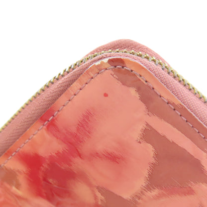 LOUIS VUITTON ルイヴィトン M90020 ジッピー・ウォレット 旧 イカットフラワー 長財布（小銭入れあり） ヴェルニ レディース 中古
