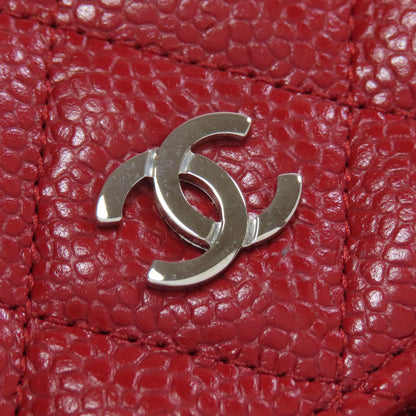 CHANEL シャネル ココマーク マトラッセ シルバー金具 長財布（小銭入れあり） グレインド カーフスキン レディース 中古