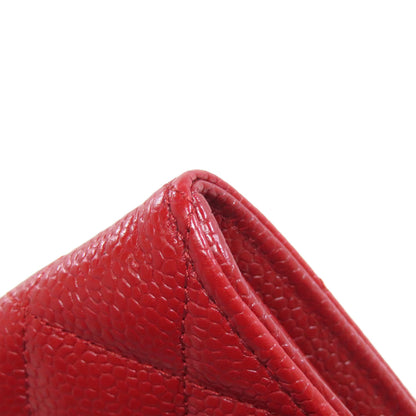 CHANEL シャネル ココマーク マトラッセ シルバー金具 長財布（小銭入れあり） グレインド カーフスキン レディース 中古