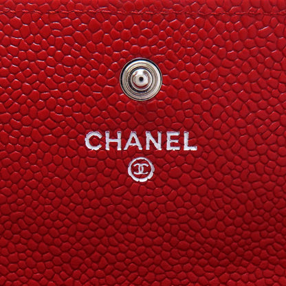 CHANEL シャネル ココマーク マトラッセ シルバー金具 長財布（小銭入れあり） グレインド カーフスキン レディース 中古
