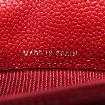 CHANEL シャネル ココマーク マトラッセ シルバー金具 長財布（小銭入れあり） グレインド カーフスキン レディース 中古