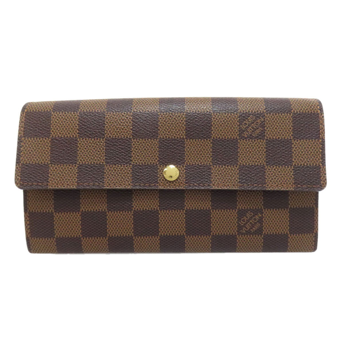 LOUIS VUITTON ルイヴィトン N61734 ポルトフォイユ・サラ 旧 長財布（小銭入れあり） ダミエキャンバス レディース 中古