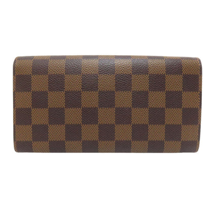 LOUIS VUITTON ルイヴィトン N61734 ポルトフォイユ・サラ 旧 長財布（小銭入れあり） ダミエキャンバス レディース 中古