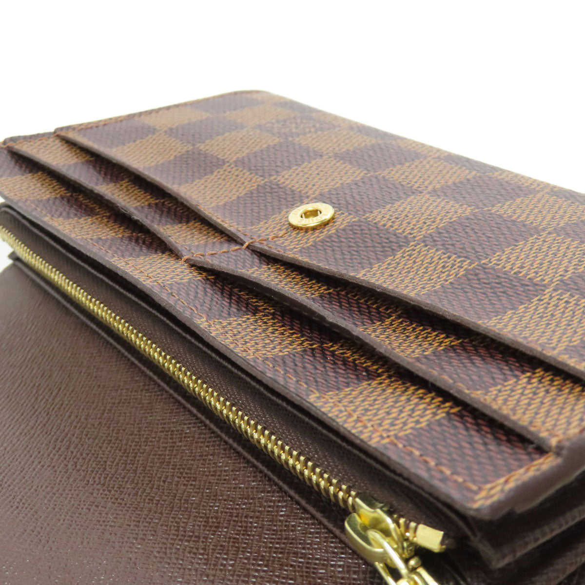 LOUIS VUITTON ルイヴィトン N61734 ポルトフォイユ・サラ 旧 長財布（小銭入れあり） ダミエキャンバス レディース 中古