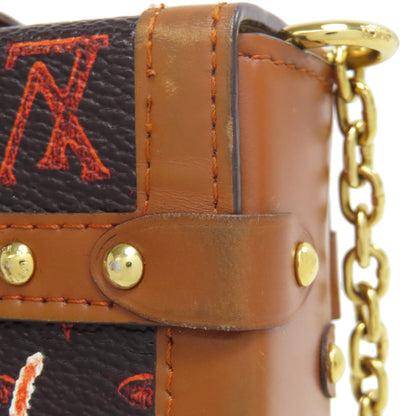 LOUIS VUITTON ルイヴィトン M63892 エッセンシャル トランク キャットグラム アクセサリーポーチ モノグラムキャンバス レディース 中古