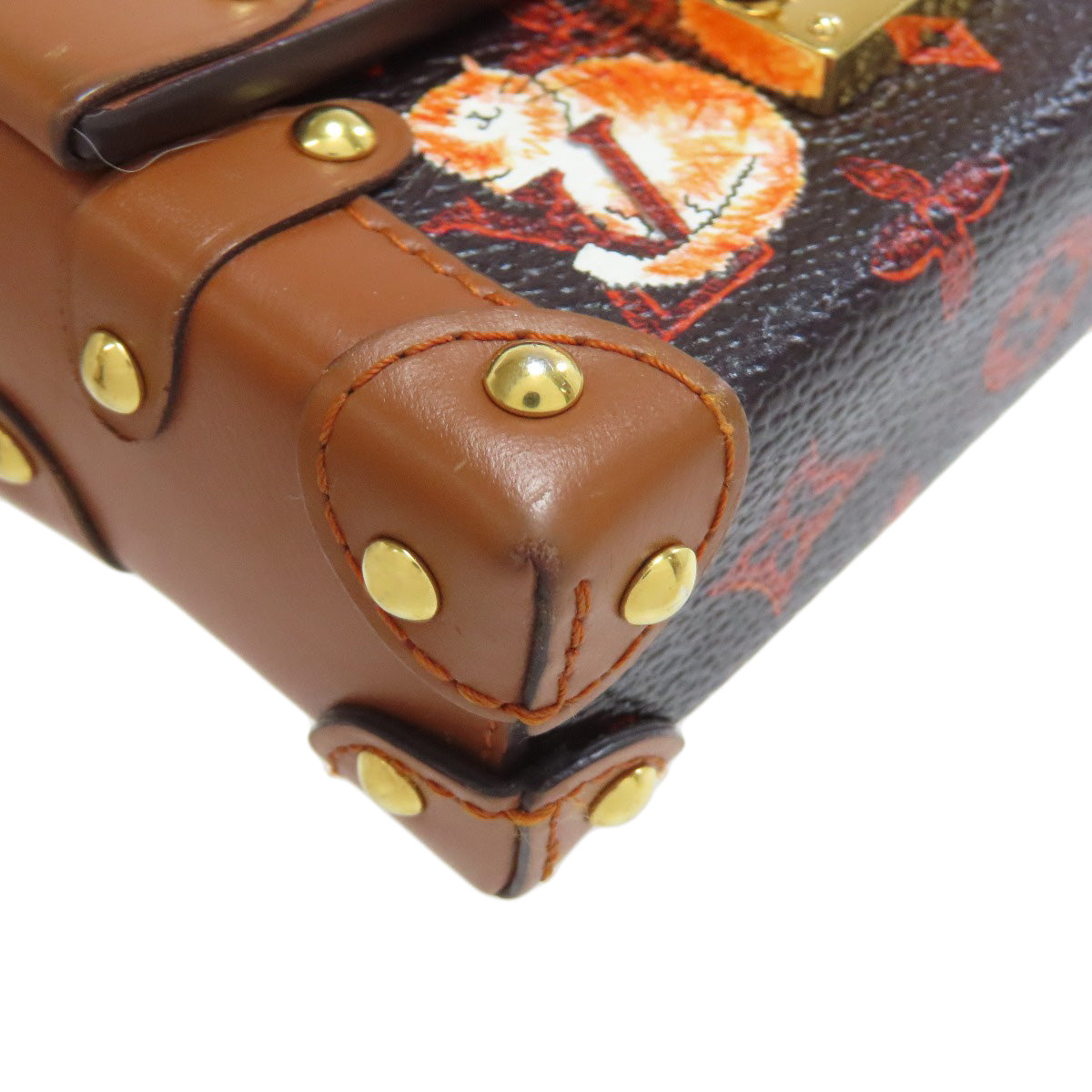 LOUIS VUITTON ルイヴィトン M63892 エッセンシャル トランク キャットグラム アクセサリーポーチ モノグラムキャンバス レディース 中古