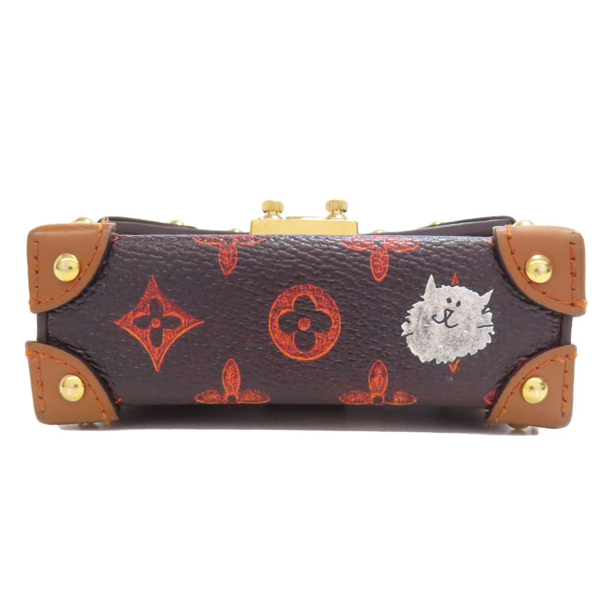 LOUIS VUITTON ルイヴィトン M63892 エッセンシャル トランク キャットグラム アクセサリーポーチ モノグラムキャンバス レディース 中古