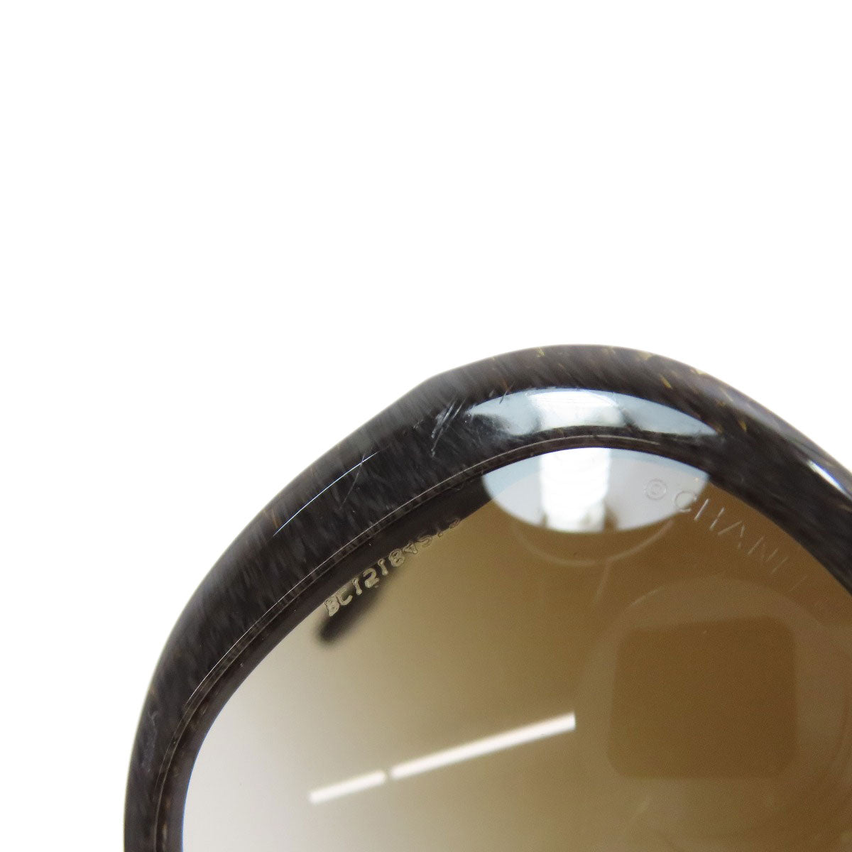 CHANEL シャネル ココマーク 木目調 サングラス プラスティック レディース 中古