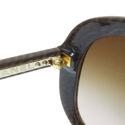 CHANEL シャネル ココマーク 木目調 サングラス プラスティック レディース 中古