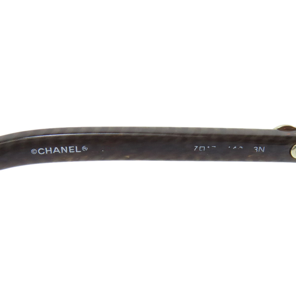 CHANEL シャネル ココマーク 木目調 サングラス プラスティック レディース 中古