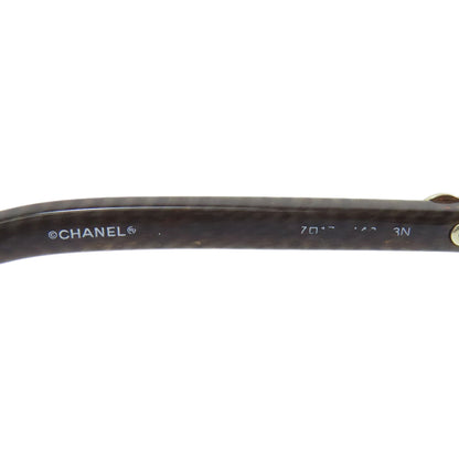 CHANEL シャネル ココマーク 木目調 サングラス プラスティック レディース 中古