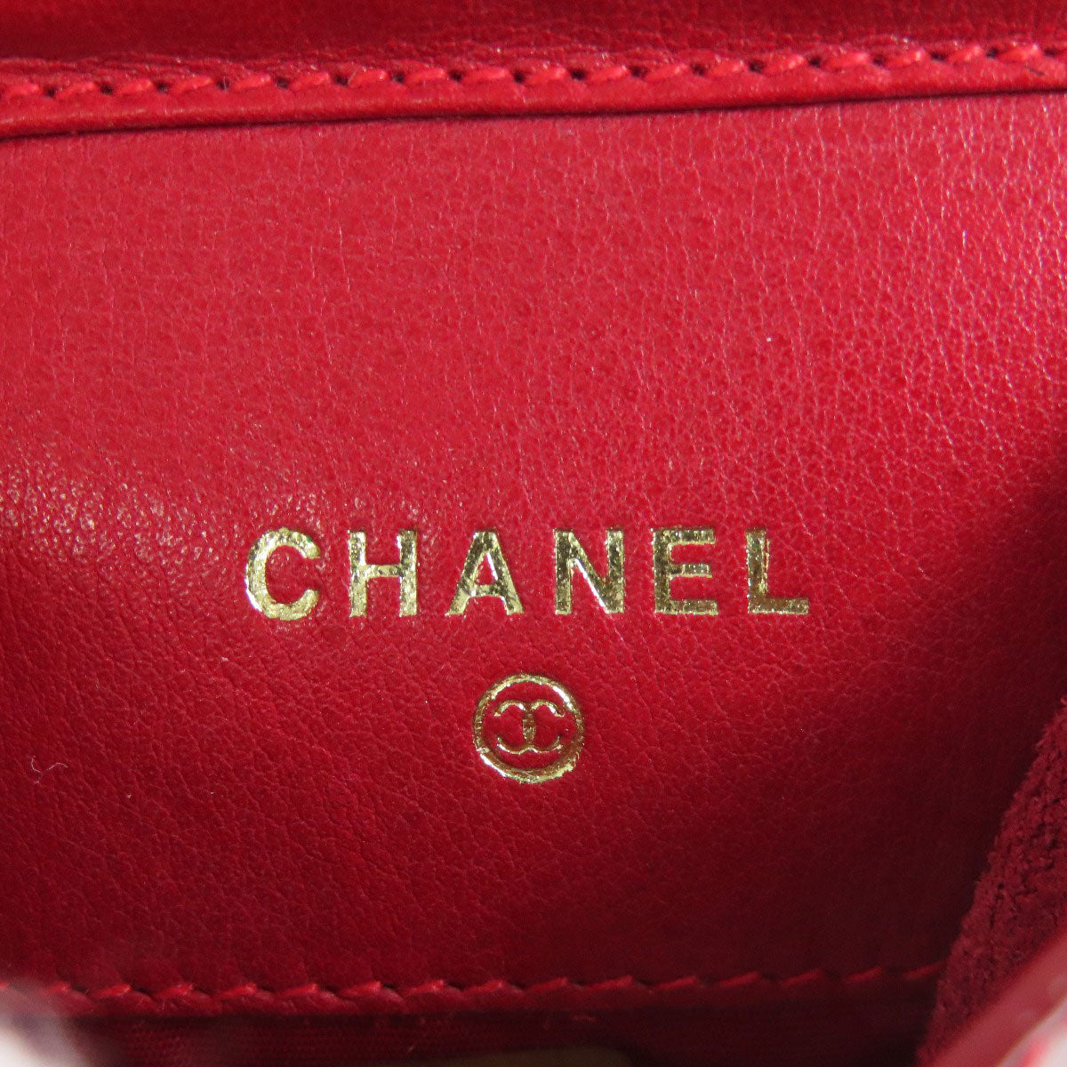 CHANEL シャネル ココマーク チェーンショルダー アクセサリーポーチ エナメル レディース 中古