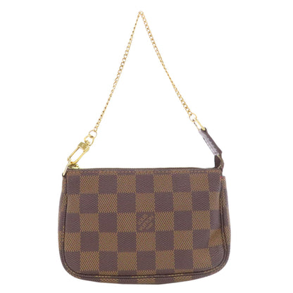 LOUIS VUITTON ルイヴィトン N58009 ミニ・ポシェット・アクセソワール アクセサリーポーチ ダミエキャンバス レディース 中古