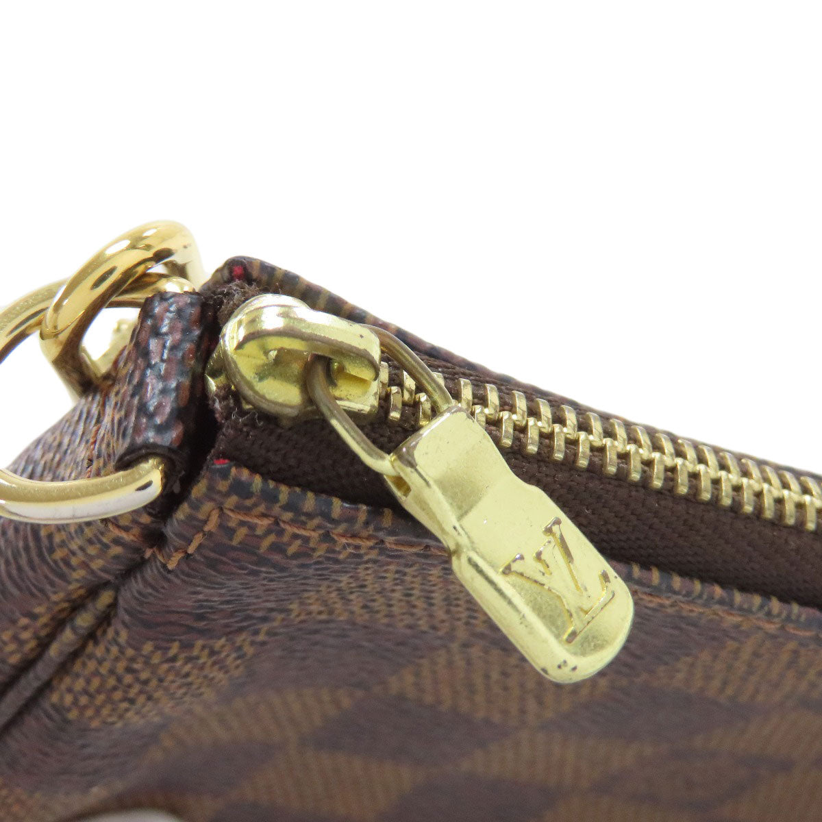 LOUIS VUITTON ルイヴィトン N58009 ミニ・ポシェット・アクセソワール アクセサリーポーチ ダミエキャンバス レディース 中古