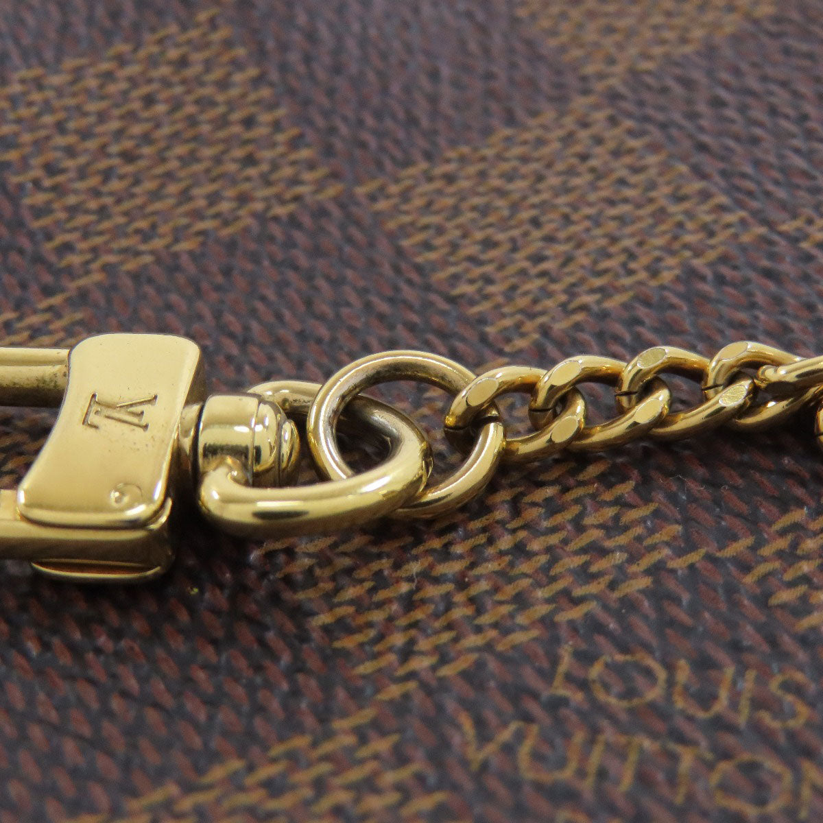 LOUIS VUITTON ルイヴィトン N58009 ミニ・ポシェット・アクセソワール アクセサリーポーチ ダミエキャンバス レディース 中古