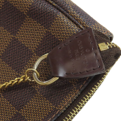 LOUIS VUITTON ルイヴィトン N58009 ミニ・ポシェット・アクセソワール アクセサリーポーチ ダミエキャンバス レディース 中古