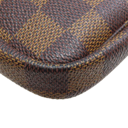 LOUIS VUITTON ルイヴィトン N58009 ミニ・ポシェット・アクセソワール アクセサリーポーチ ダミエキャンバス レディース 中古