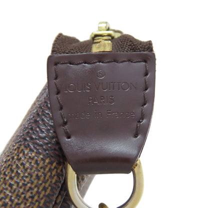 LOUIS VUITTON ルイヴィトン N58009 ミニ・ポシェット・アクセソワール アクセサリーポーチ ダミエキャンバス レディース 中古