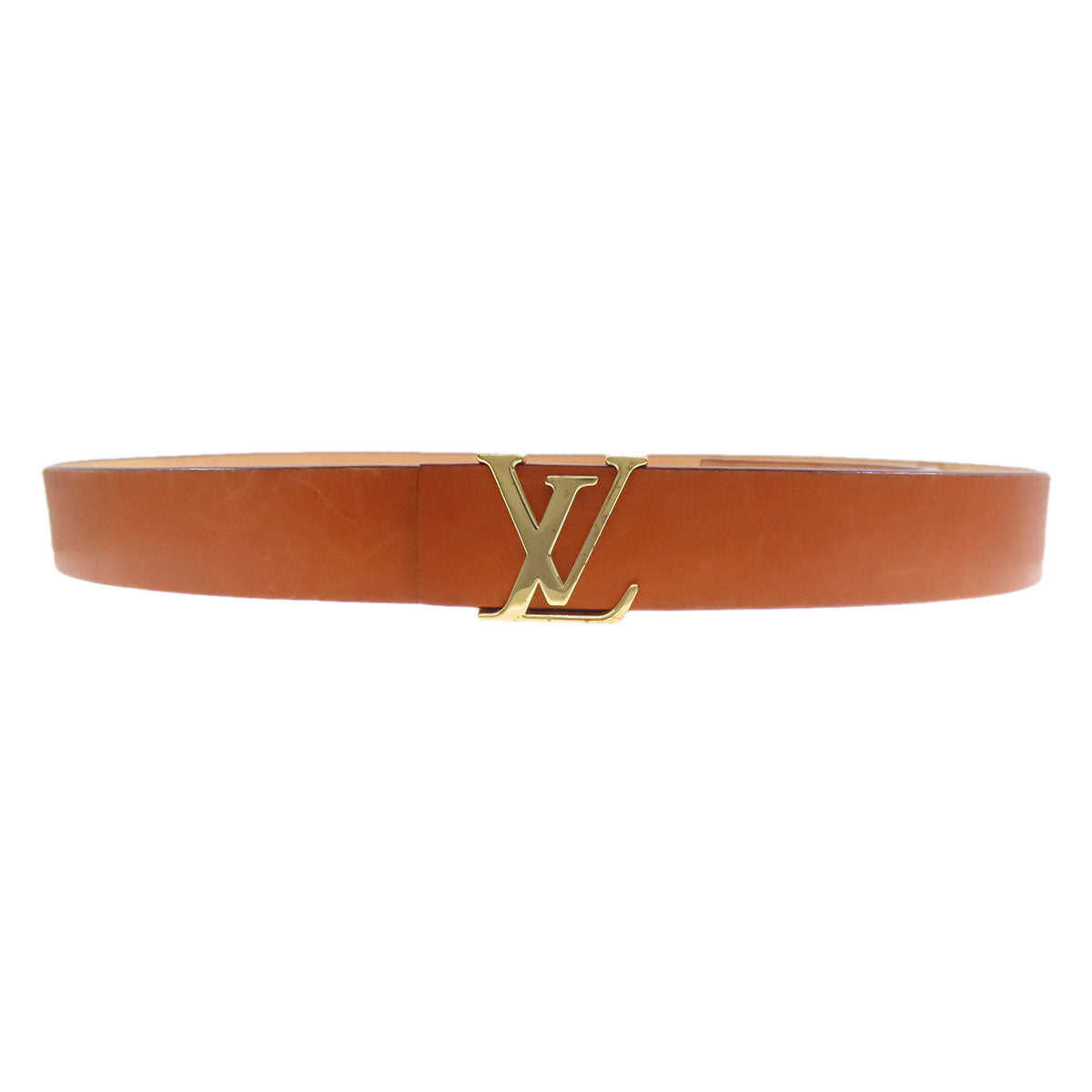 LOUIS VUITTON ルイヴィトン サンチュール LV イニシャル ベルト ノマドレザー メンズ 中古