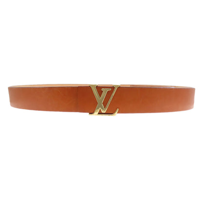 LOUIS VUITTON ルイヴィトン サンチュール LV イニシャル ベルト ノマドレザー メンズ 中古