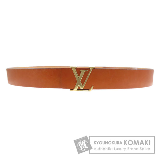 LOUIS VUITTON ルイヴィトン サンチュール LV イニシャル ベルト ノマドレザー メンズ 中古