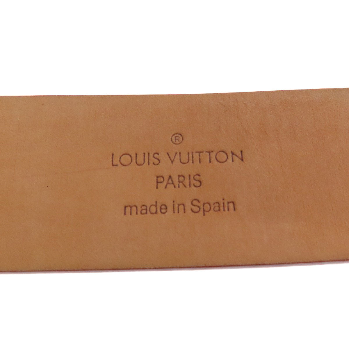 LOUIS VUITTON ルイヴィトン サンチュール LV イニシャル ベルト ノマドレザー メンズ 中古