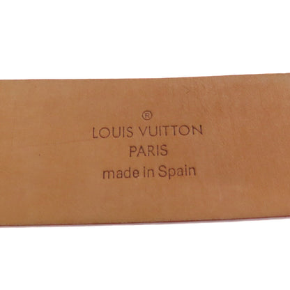 LOUIS VUITTON ルイヴィトン サンチュール LV イニシャル ベルト ノマドレザー メンズ 中古