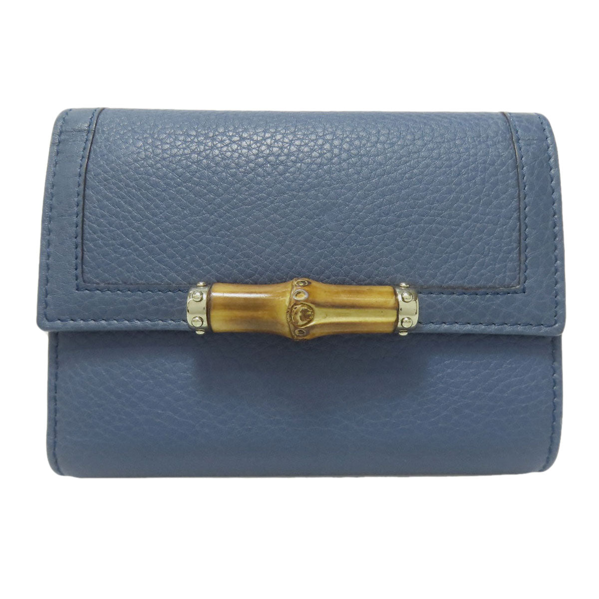 GUCCI グッチ 257017 バンブー 二つ折り財布（小銭入れあり） カーフ レディース 中古