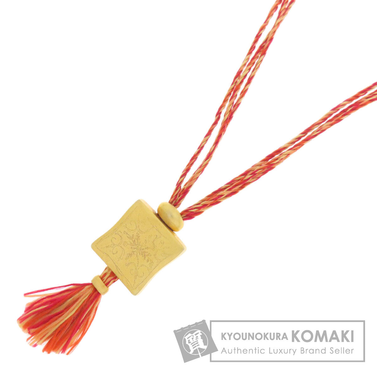 HERMES エルメス ヴァンキャトルフォーブルモチーフ ネックレス 金属製 レディース 中古