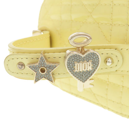 CHRISTIAN DIOR クリスチャンディオール マイクロ ヴァニティ ミニバッグ 2WAY ハンドバッグ エナメル レディース 中古