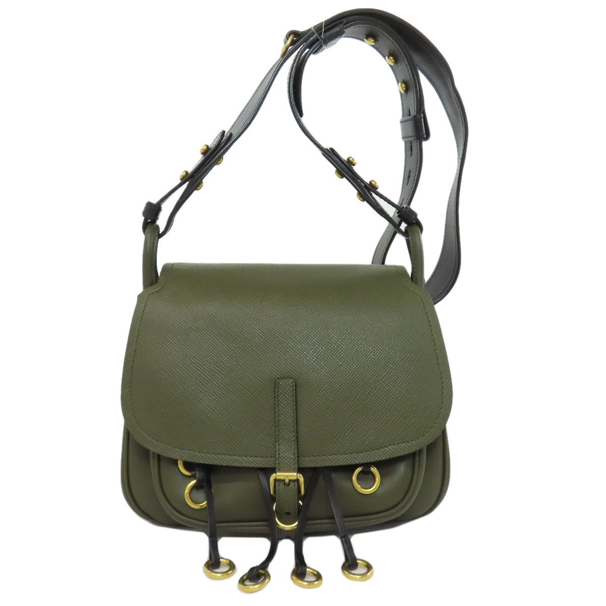 PRADA プラダ 1BD050 チェーンバッグ ショルダーバッグ レザー レディース 中古