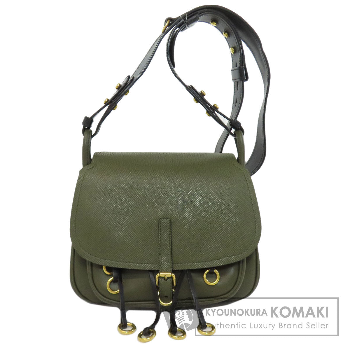 PRADA プラダ 1BD050 チェーンバッグ ショルダーバッグ レザー レディース 中古
